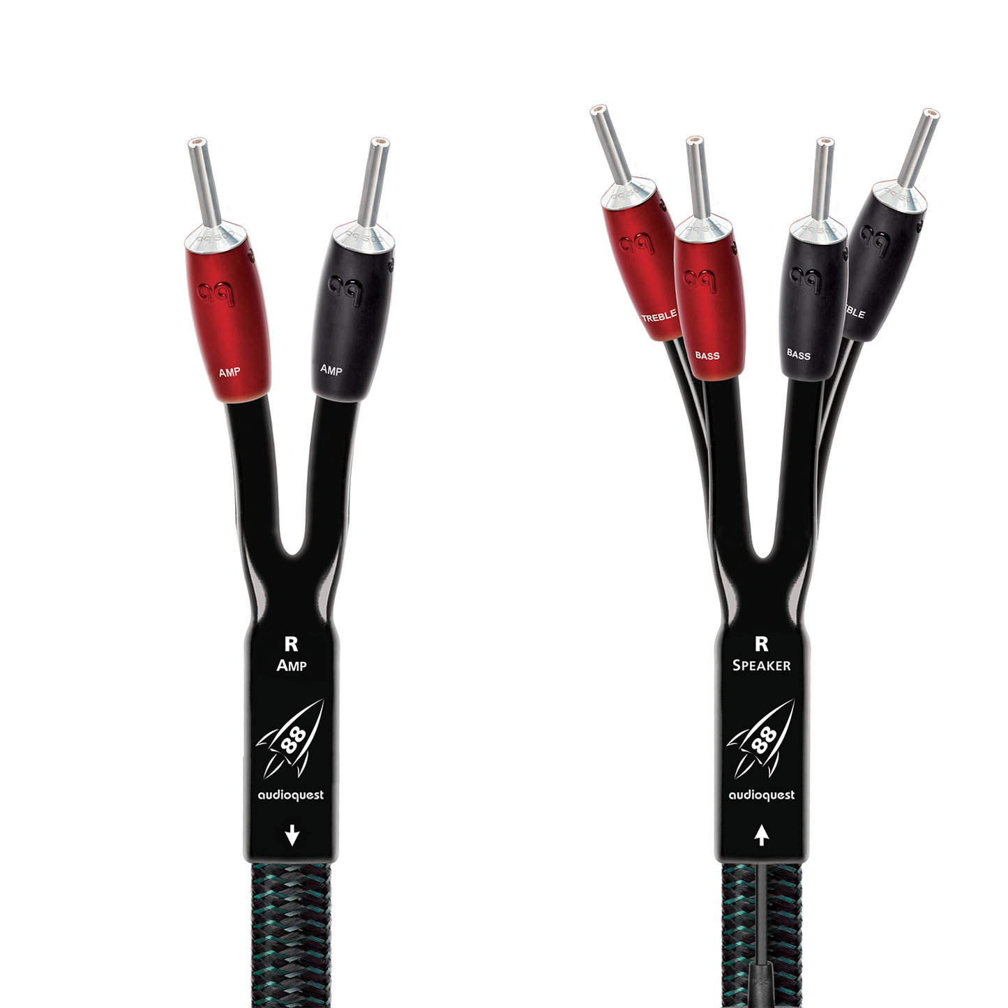AudioQuest Rocket 88 Single BiWire Speaker Cable w/ SureGrip 500 Connectors