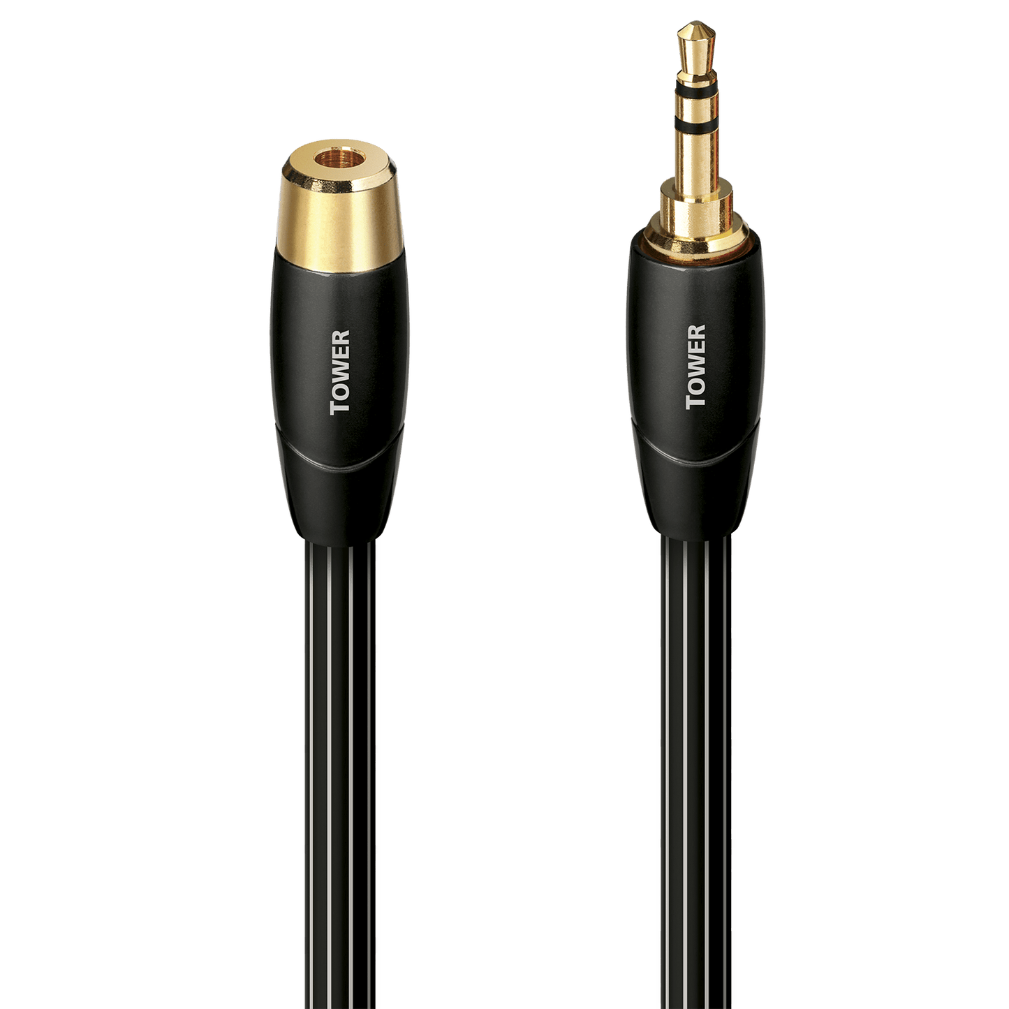AudioQuest Tower 3.5mm Aux Extension Cable – Male to Female Stereo Interconnect