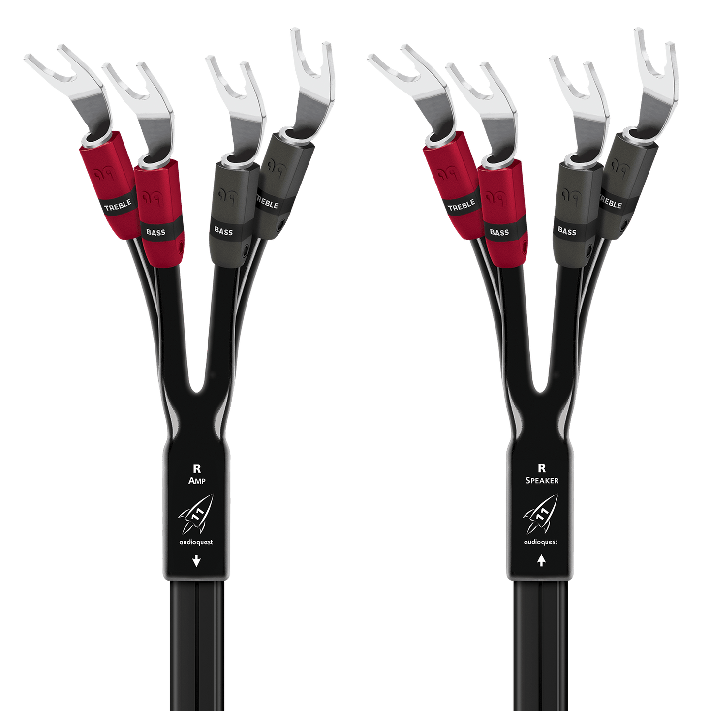 AudioQuest Rocket 11 Single BiAmp Speaker Cable w/ SureGrip 300 Connectors