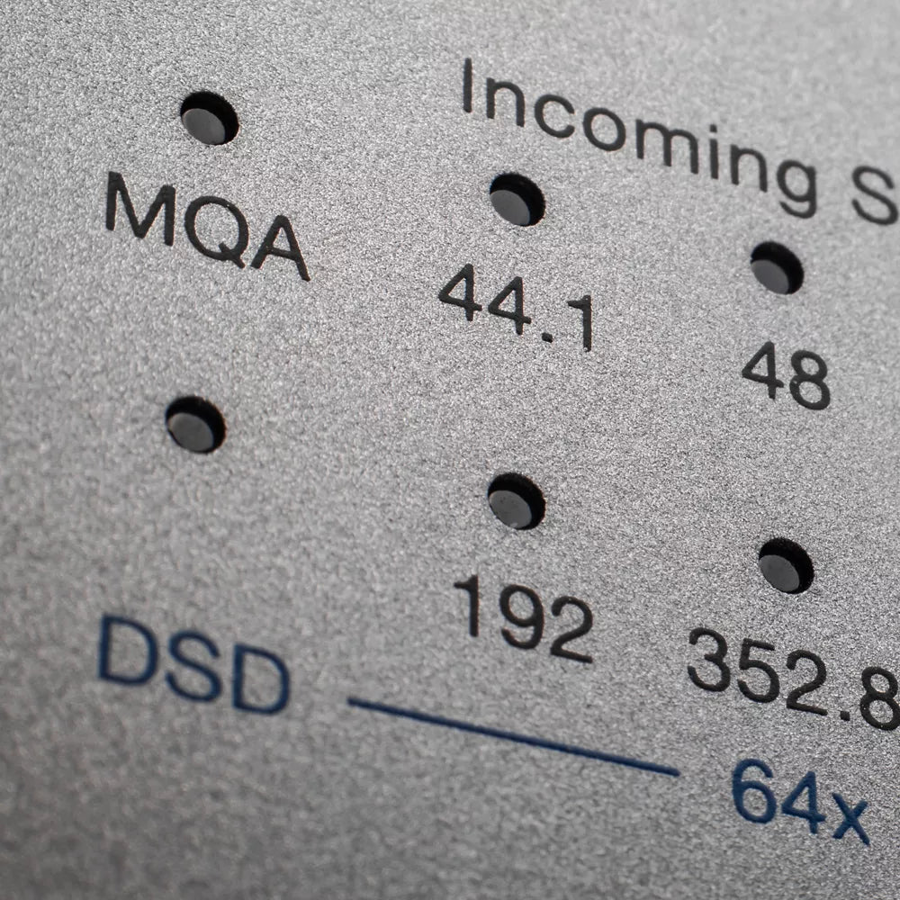 A closeup to controls of Cambridge Audio DACMAGIC 200M DAC