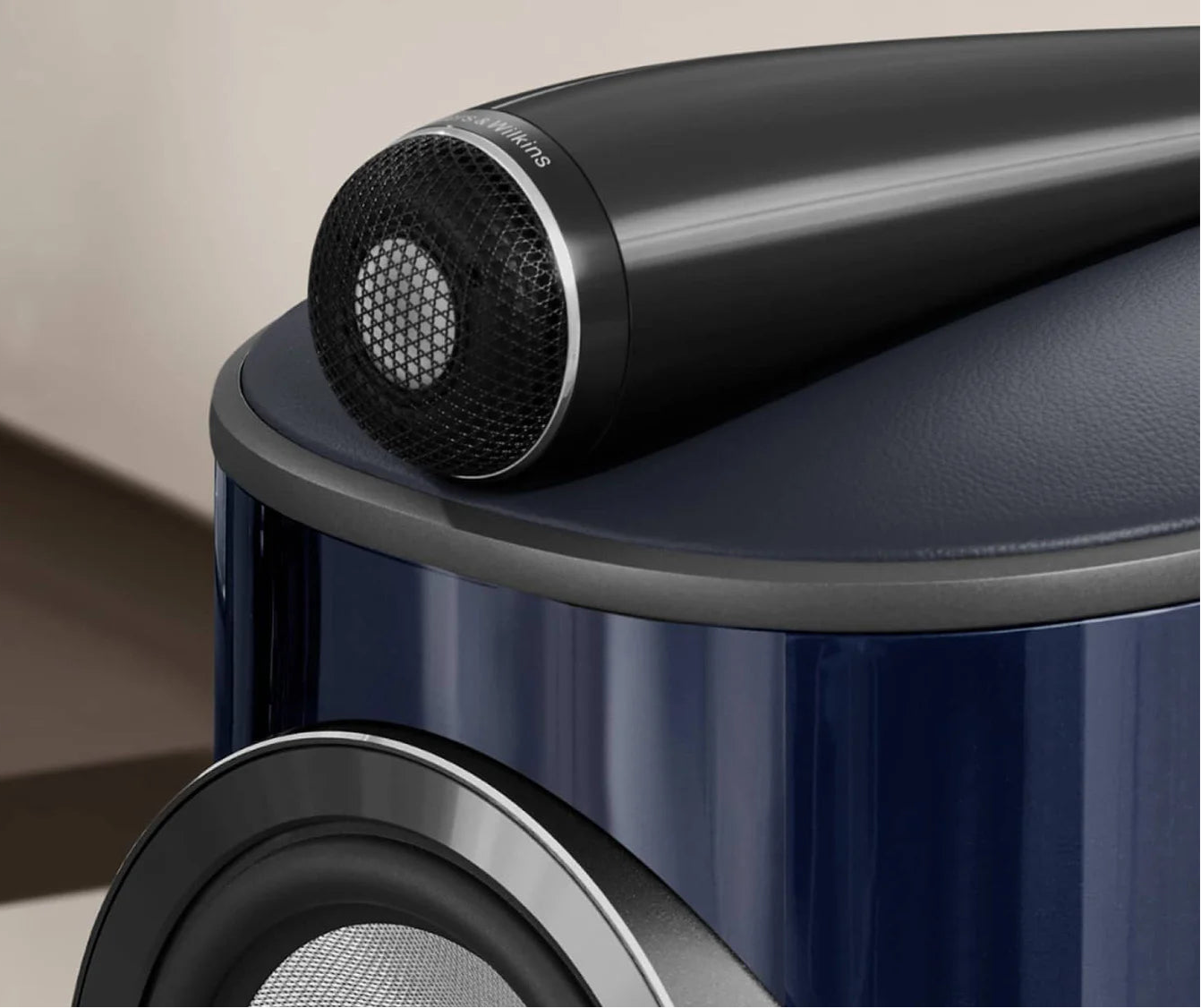 All-new Solid Body Tweeter-on-Top on a B&W 805 Signature Bookshelf Speaker.