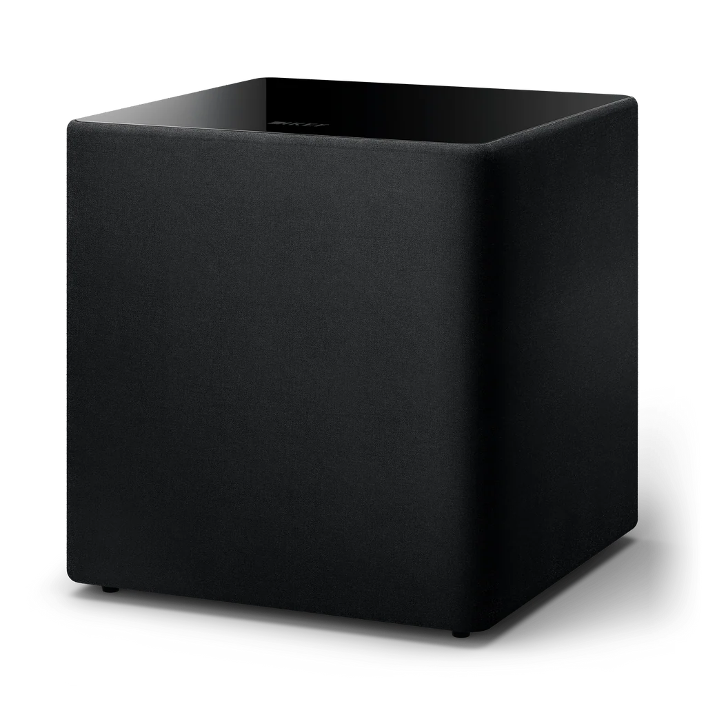 Black KEF KUBE 15 MIE 15" Subwoofer
on a white background