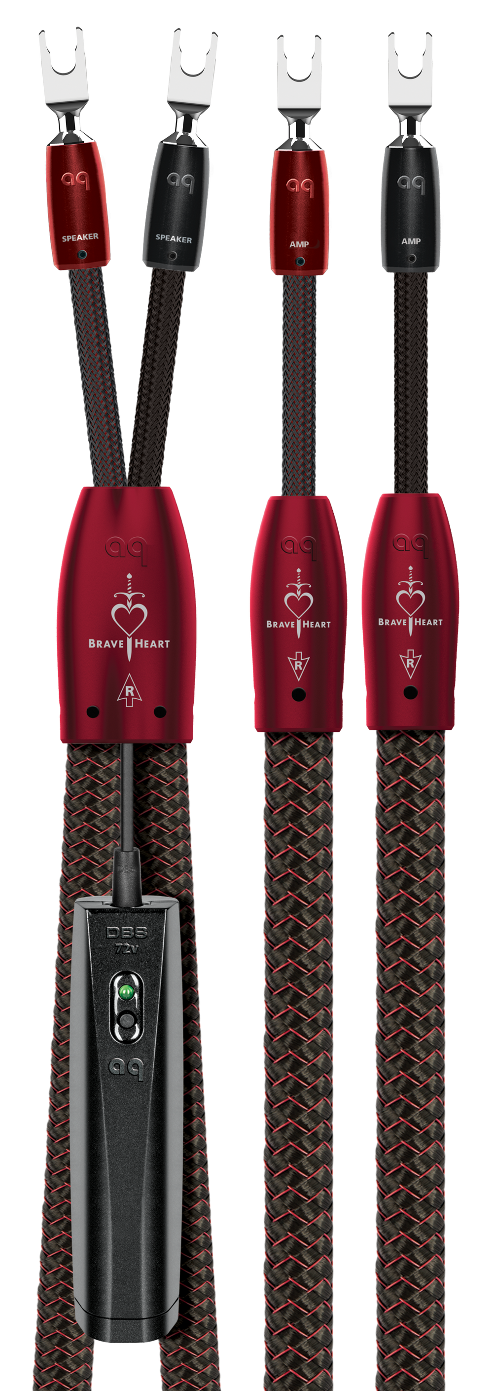 AudioQuest Brave Heart Full-Range ZERO-Tech Speaker Cable