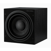 B&W ASW608 8” Subwoofer, black color, with visible speaker cone and branding on the front.