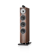 B&W 702 S3 Floor Standing Speaker in mocha color finish.