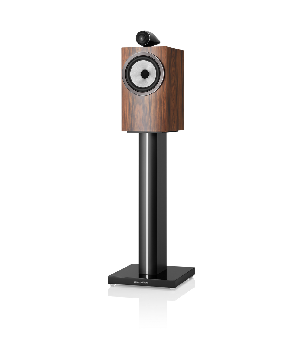 B&W 705 S3 Bookshelf Speaker in mocha color finish.