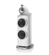 B&W 801 D4 Reference Speaker in satin white finish.