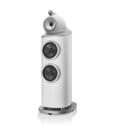 B&W 802 D4 Reference Speaker in satin white finish.