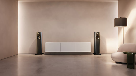 Linn 343 pair in a living room