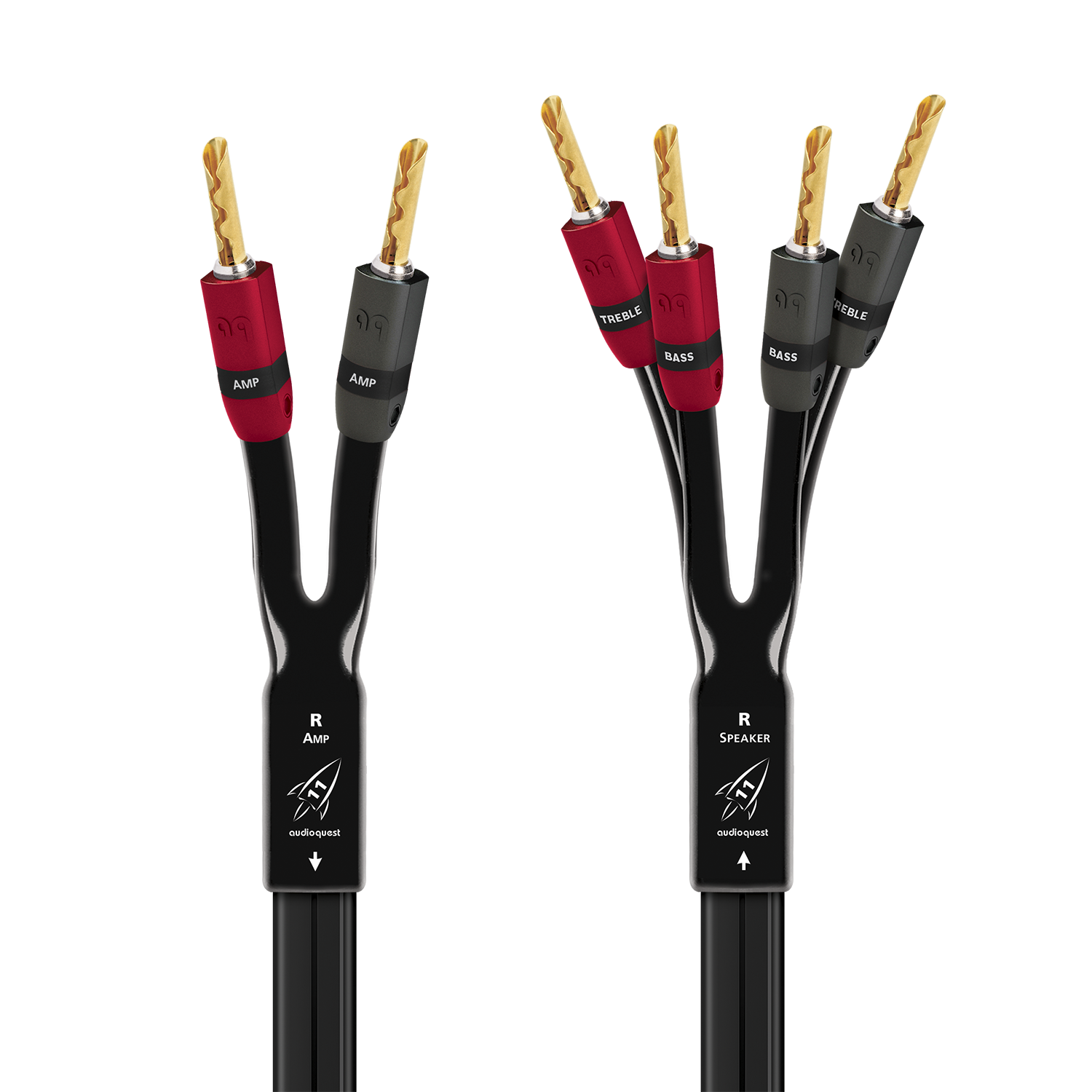 AudioQuest Rocket 11 Single BiWire Speaker Cable w/ SureGrip 300 Connectors
