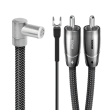 AudioQuest Angel 90˚ Tonearm JIS > RCA Tonearm Cable + Ground Wire