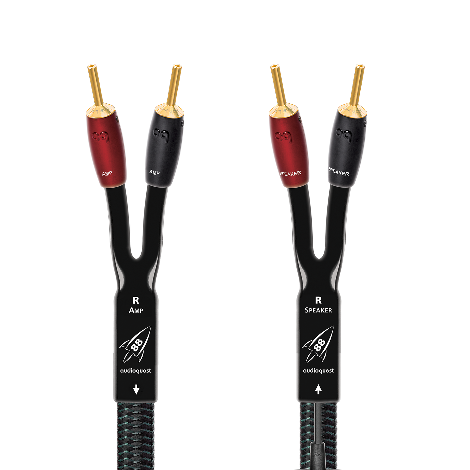 AudioQuest Rocket 88 Full-Range Speaker Cable w/ SureGrip 500 Connectors