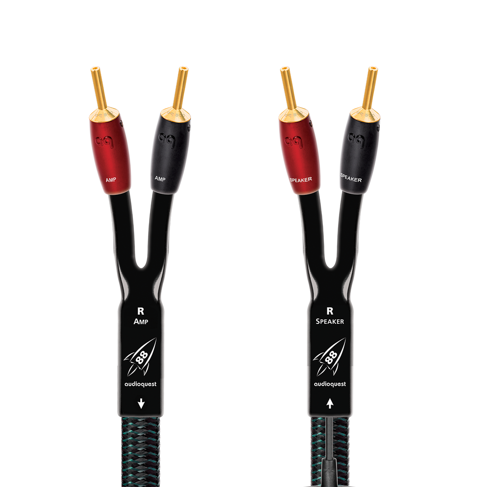 AudioQuest Rocket 88 Full-Range Speaker Cable w/ SureGrip 500 Connectors