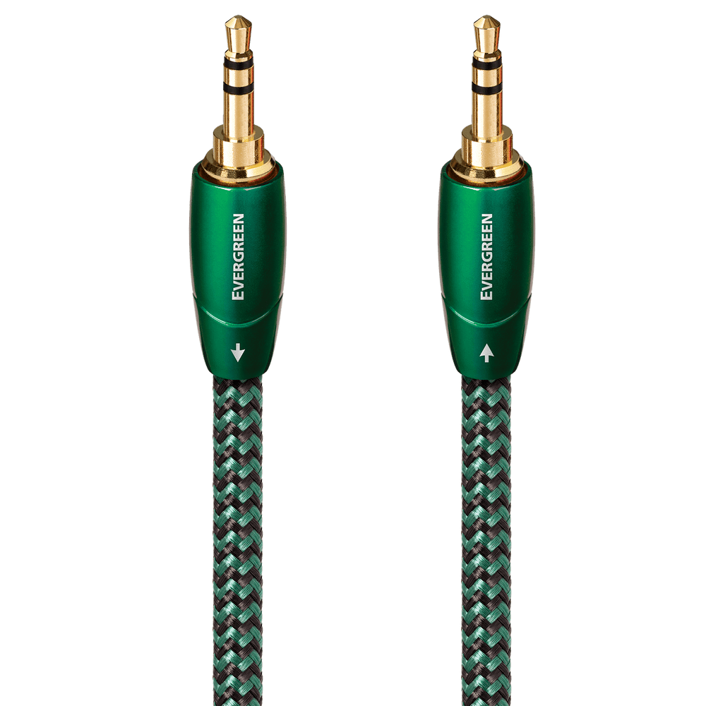 AudioQuest Evergreen 3.5mm Aux Cable – Male to Male Stereo Interconnect
