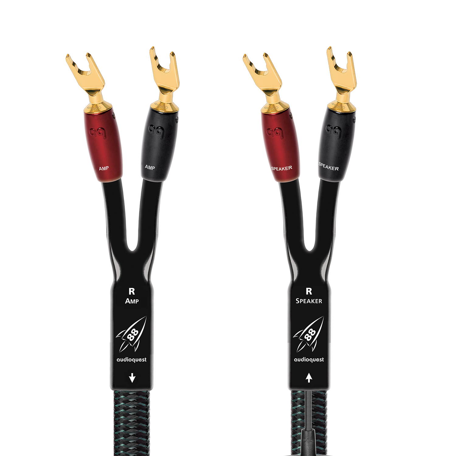 AudioQuest Rocket 88 Full-Range Speaker Cable w/ SureGrip 500 Connectors