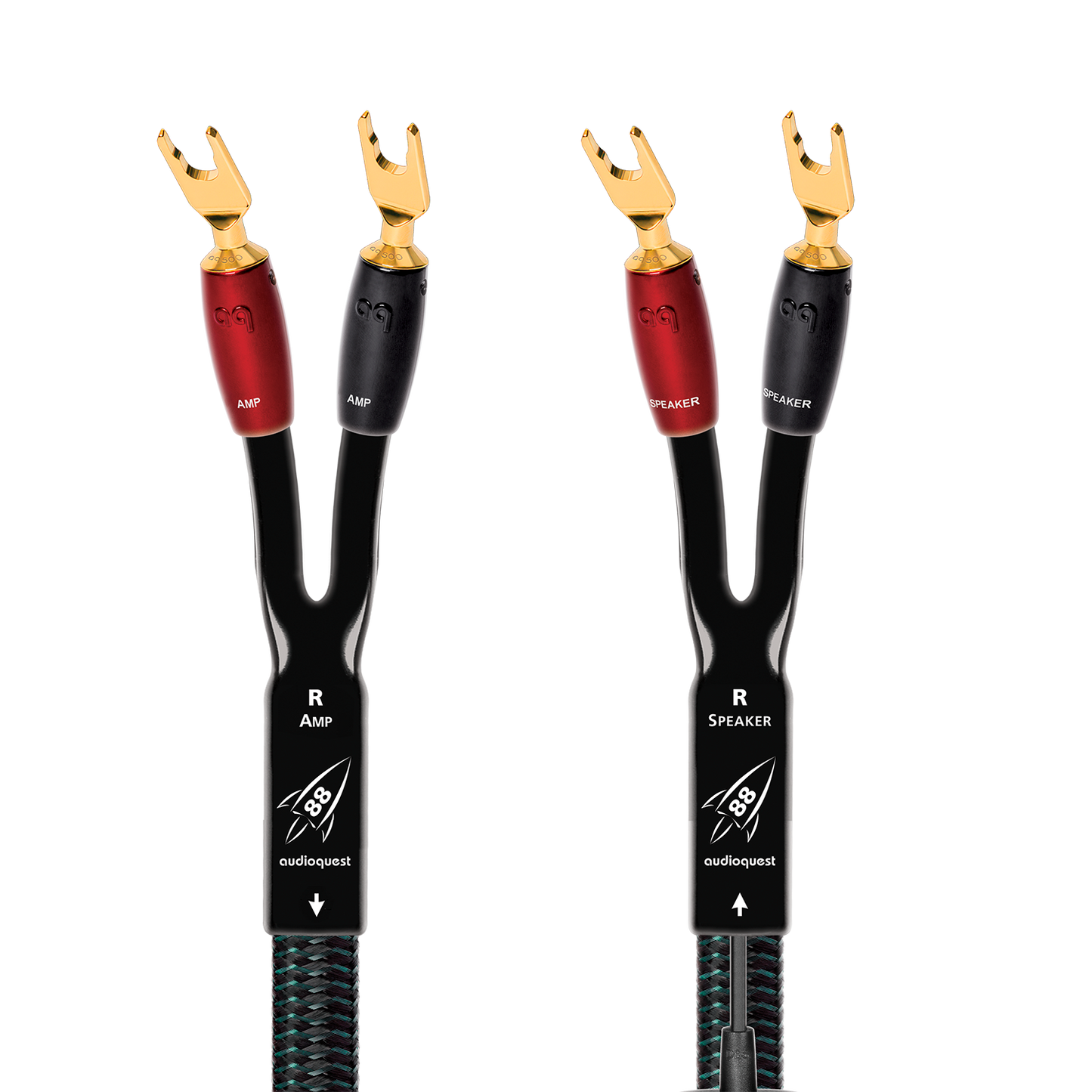 AudioQuest Rocket 88 Full-Range Speaker Cable w/ SureGrip 500 Connectors