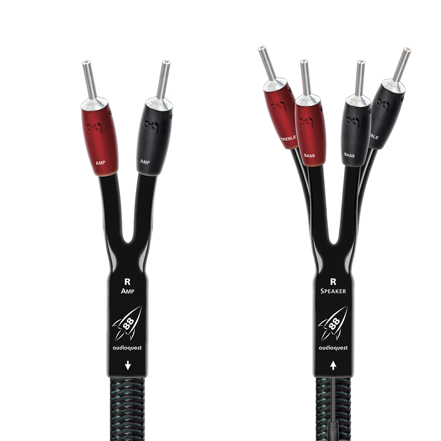 AudioQuest Rocket 88 Single BiWire Speaker Cable w/ SureGrip 500 Connectors