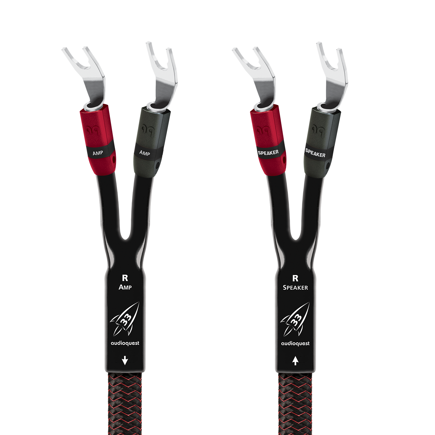 AudioQuest Rocket 33 Full-Range Speaker Cable w/ SureGrip 300 Connectors