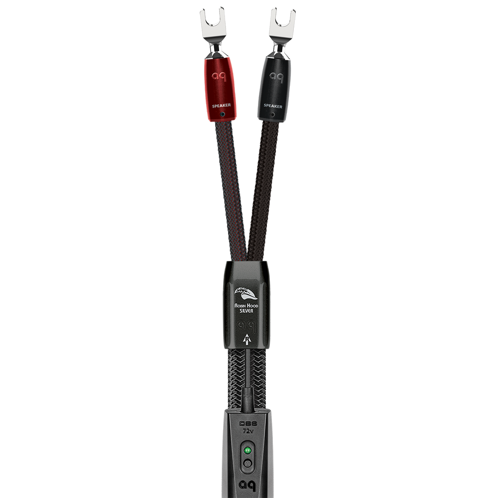 AudioQuest Robin Hood SILVER Speaker Cable w/ ZERO-Tech for Full-Range or Treble