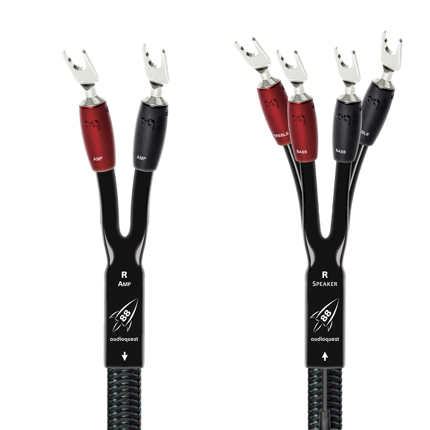 AudioQuest Rocket 88 Single BiWire Speaker Cable w/ SureGrip 500 Connectors