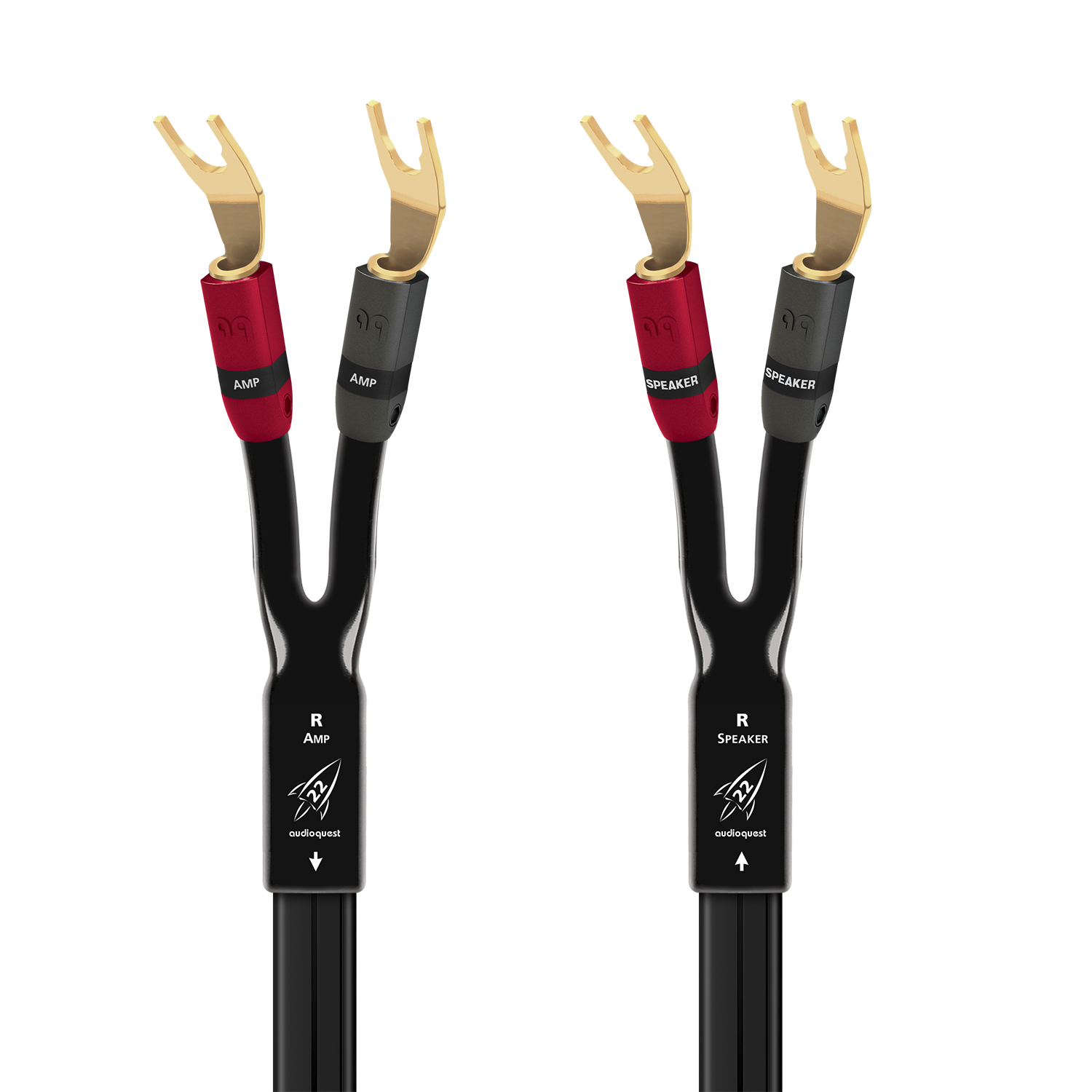 AudioQuest Rocket 22 Full-Range Speaker Cable w/ SureGrip 300 Connectors