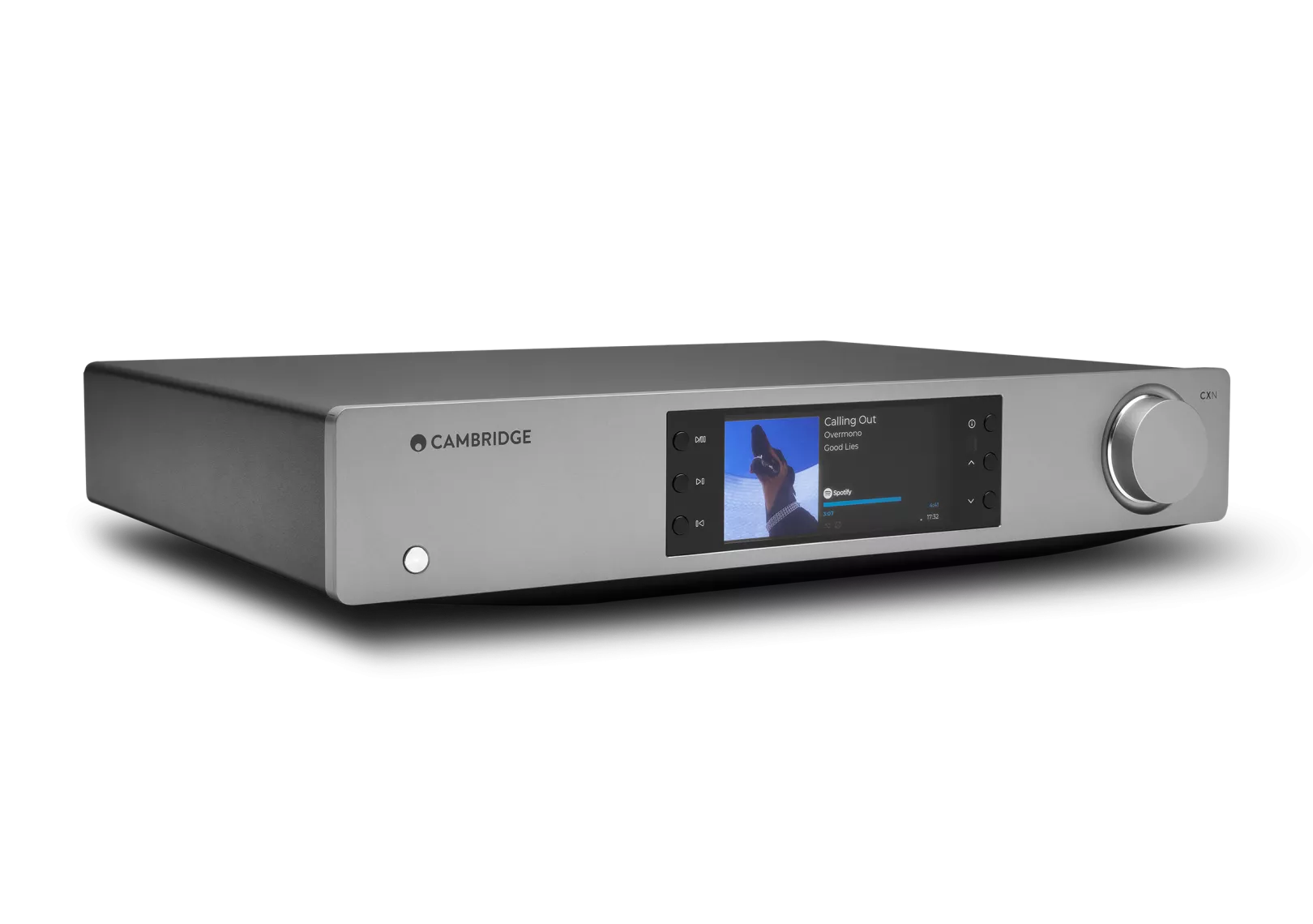 A front view of a Cambridge Audio CXN100 Network Streaming Player.