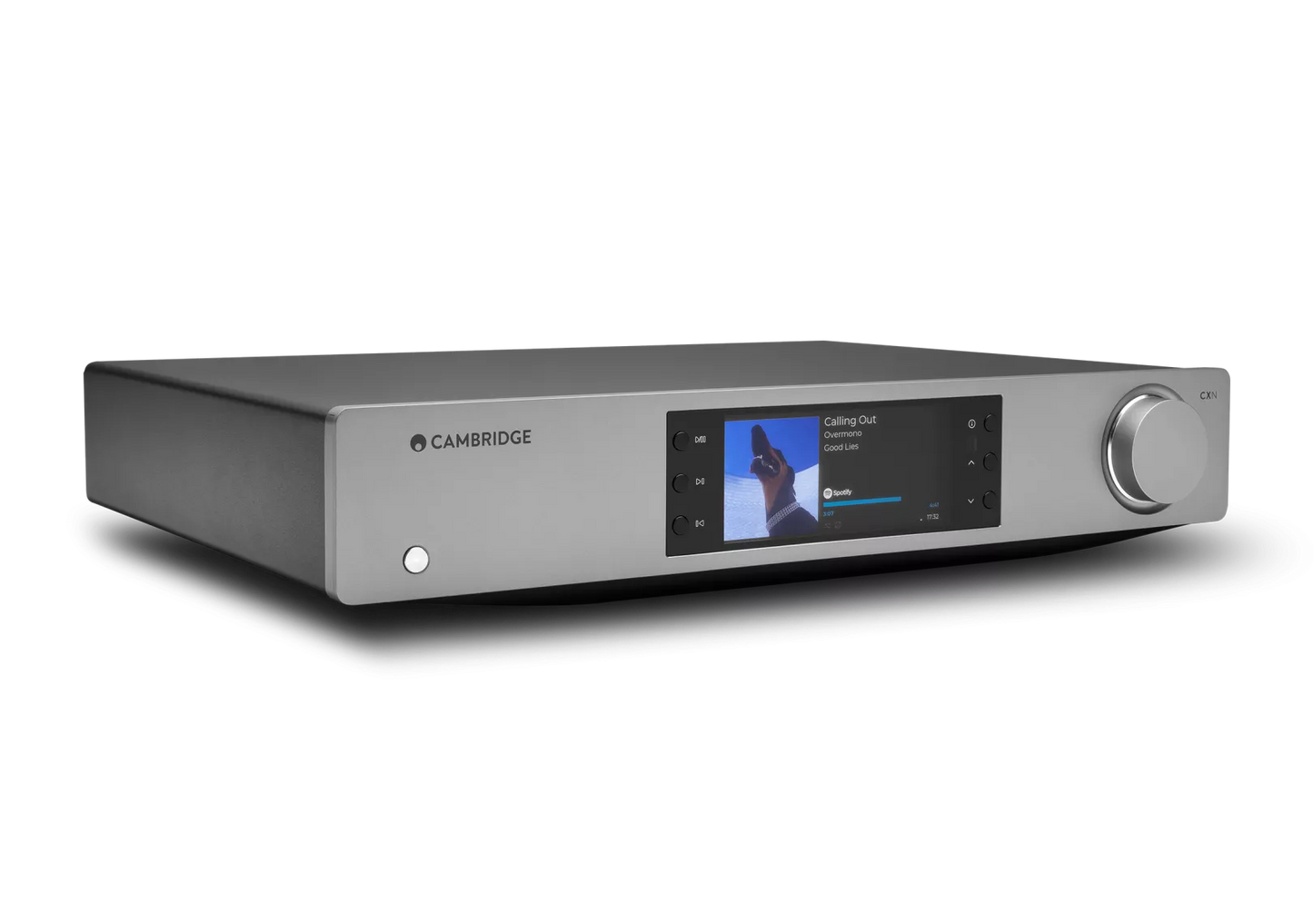 A front view of a Cambridge Audio CXN100 Network Streaming Player.