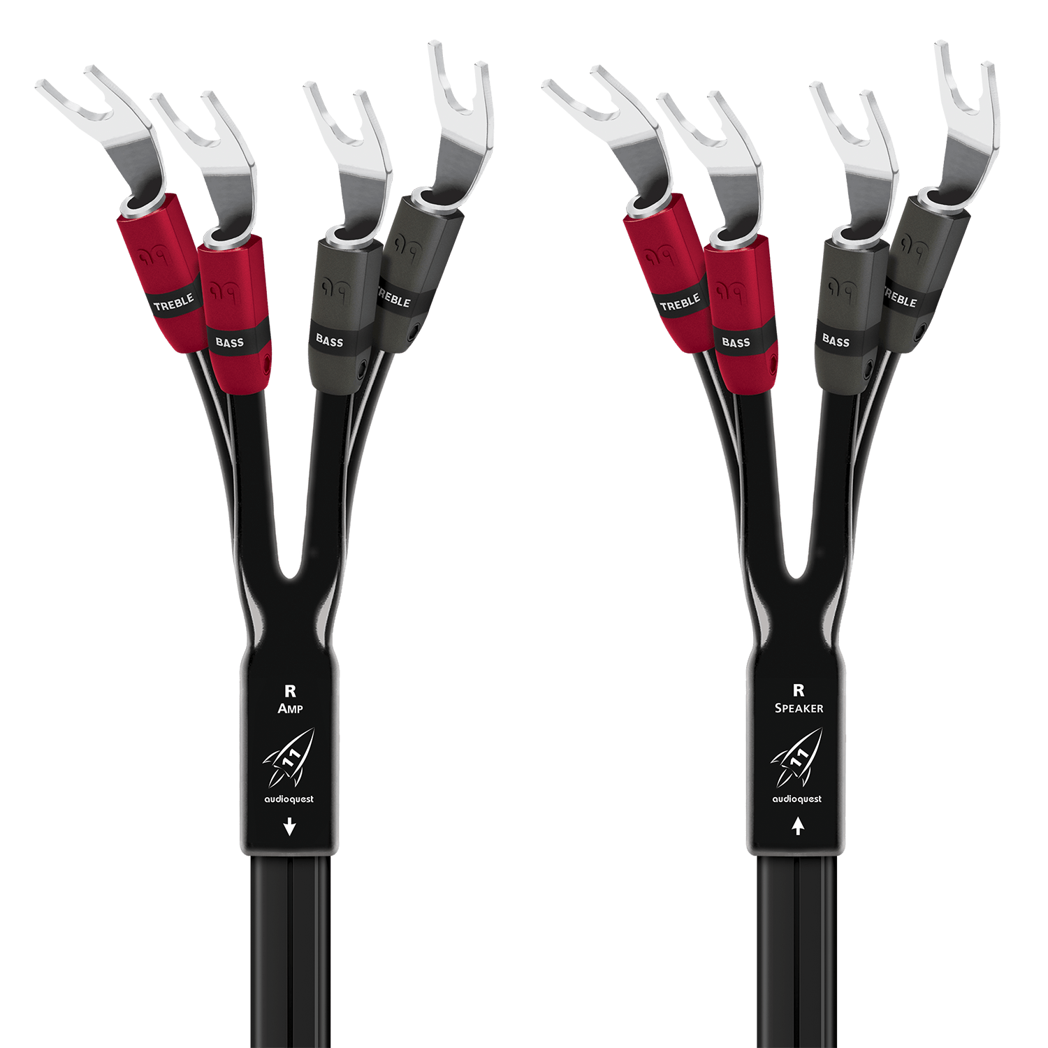 AudioQuest Rocket 11 Single BiAmp Speaker Cable w/ SureGrip 300 Connectors