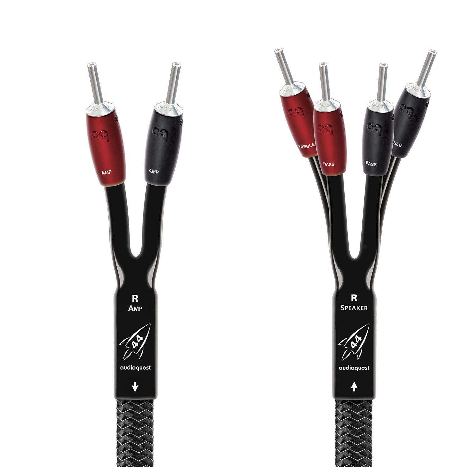 AudioQuest Rocket 44 Single BiWire Speaker Cable w/ SureGrip 500 Connectors