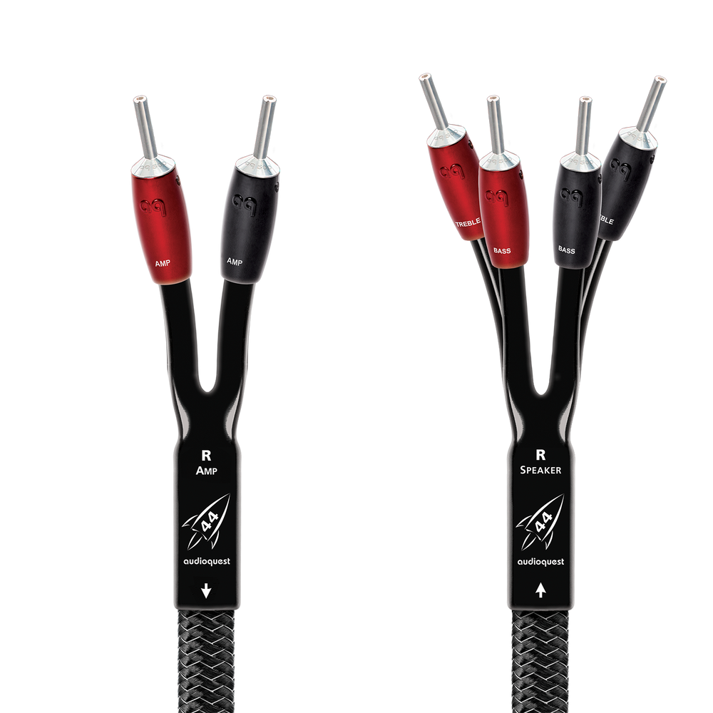 AudioQuest Rocket 44 Single BiWire Speaker Cable w/ SureGrip 500 Connectors