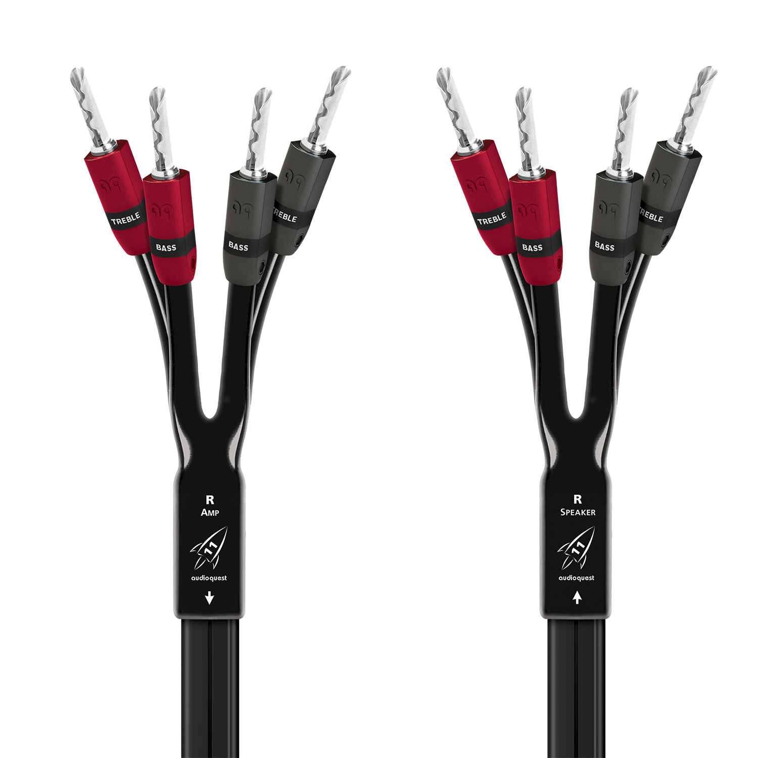 AudioQuest Rocket 11 Single BiAmp Speaker Cable w/ SureGrip 300 Connectors