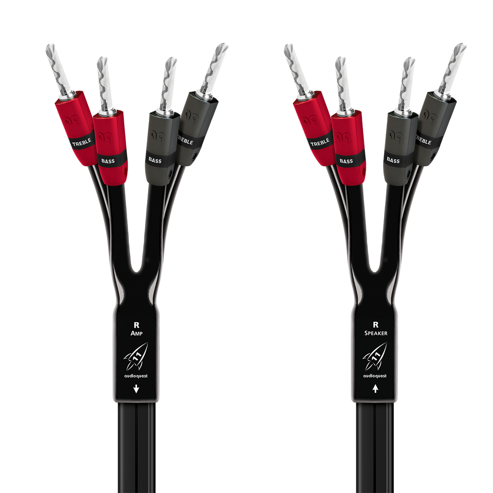 AudioQuest Rocket 11 Single BiAmp Speaker Cable w/ SureGrip 300 Connectors