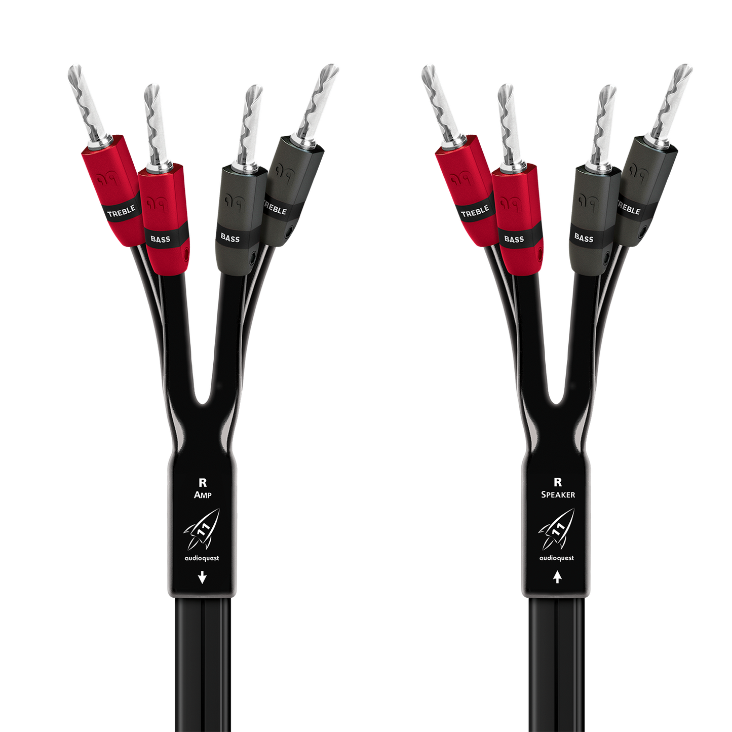 AudioQuest Rocket 11 Single BiAmp Speaker Cable w/ SureGrip 300 Connectors