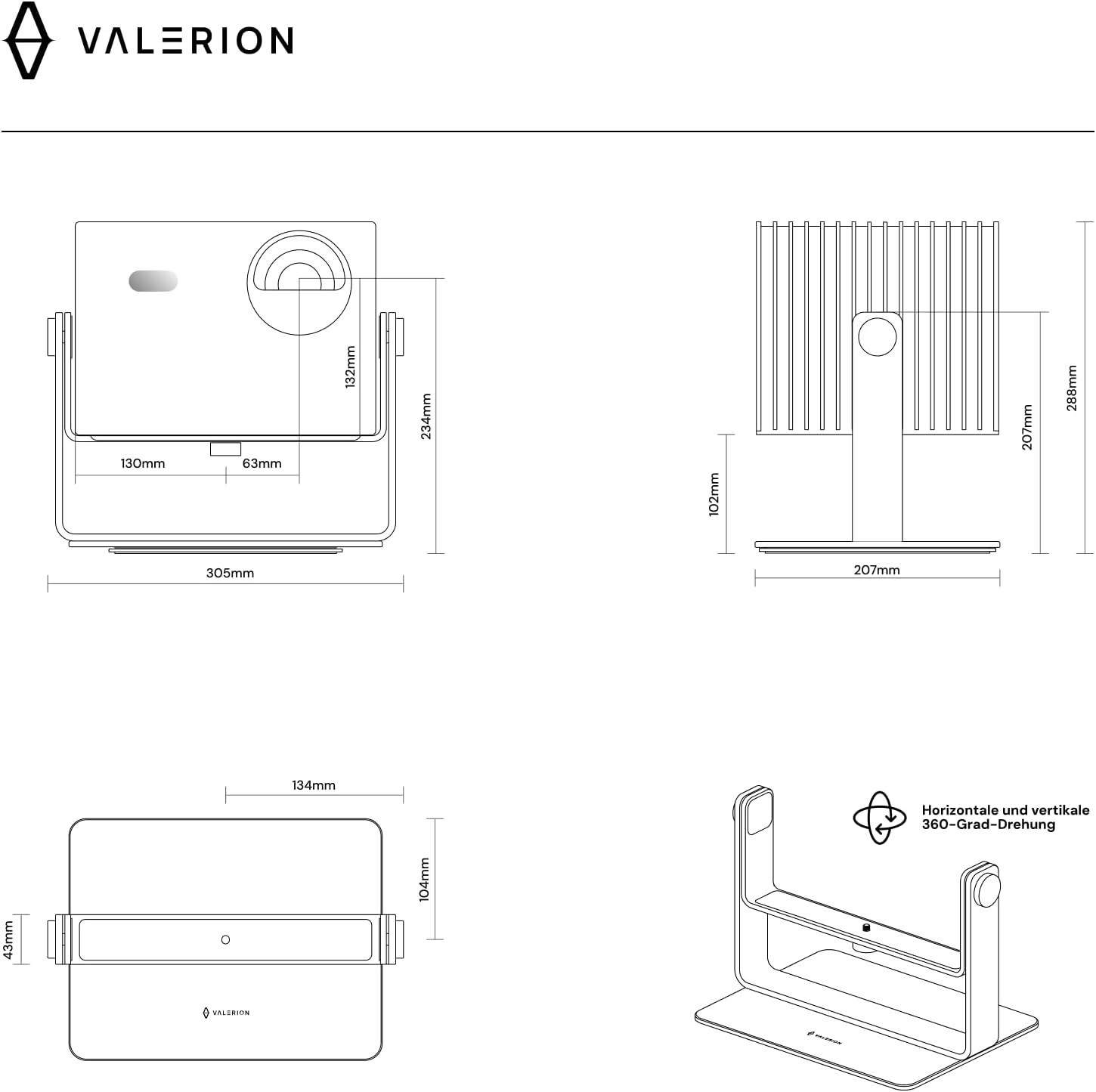 AWOL Vision Valerion - Desktop Gimbal Stand