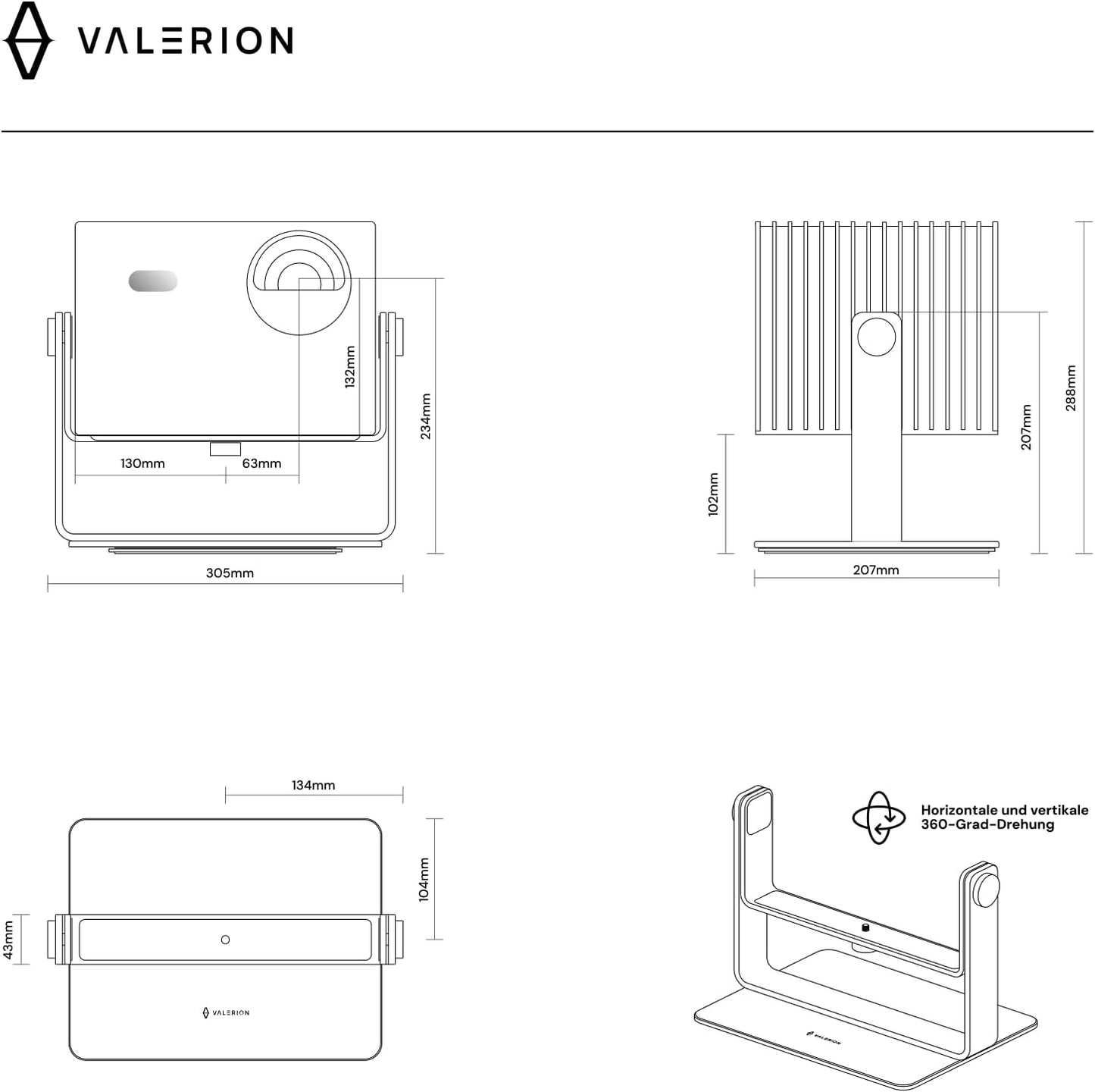 AWOL Vision Valerion - Desktop Gimbal Stand