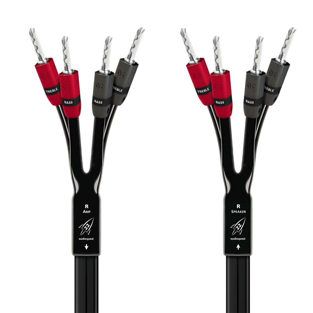 AudioQuest Rocket 22 Single BiAmp Speaker Cable w/ SureGrip 300 Connectors
