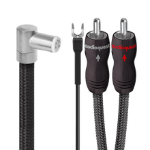 AudioQuest WEL Signature 90˚ Tonearm JIS > RCA Limited Edition Cable + Ground Wire