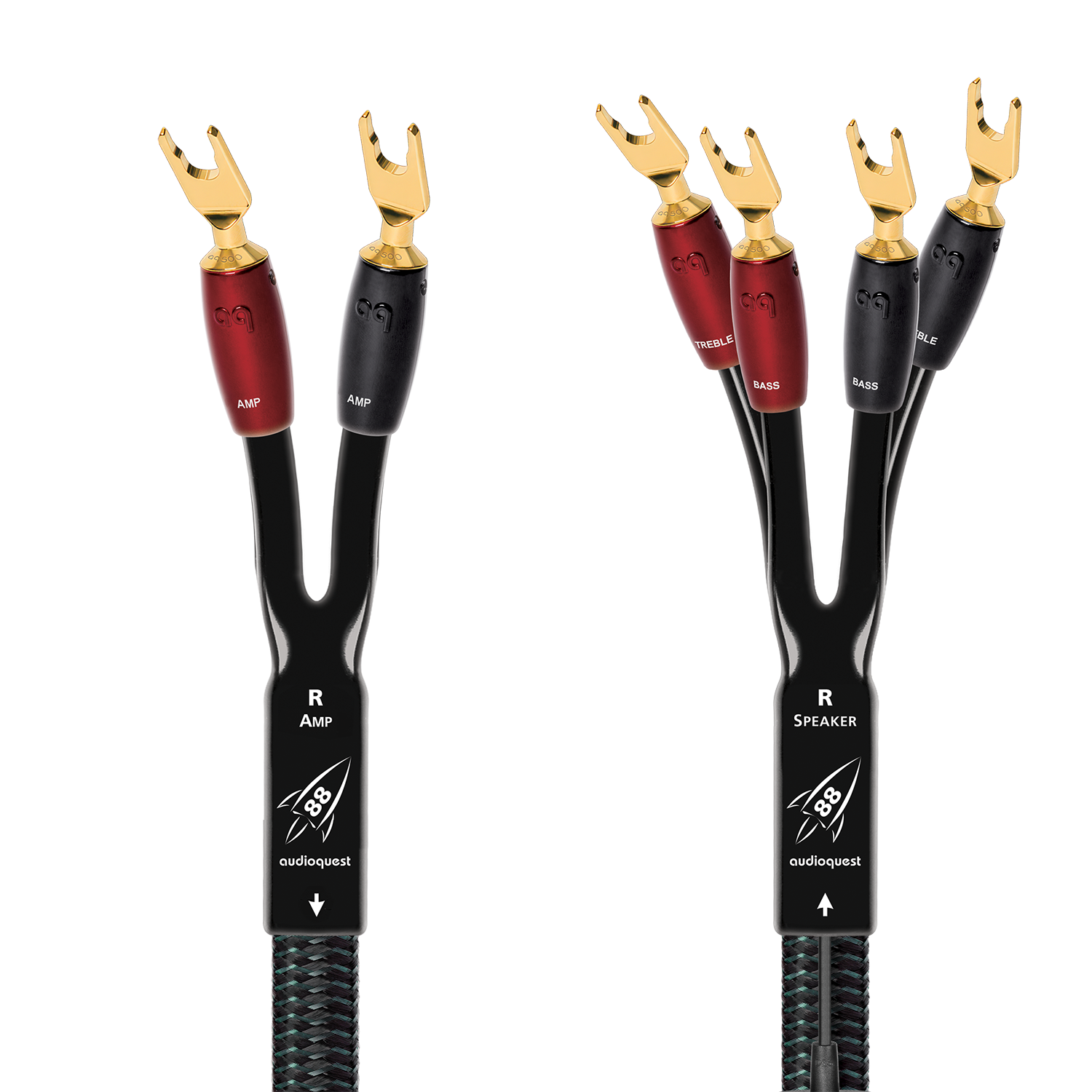 AudioQuest Rocket 88 Single BiWire Speaker Cable w/ SureGrip 500 Connectors