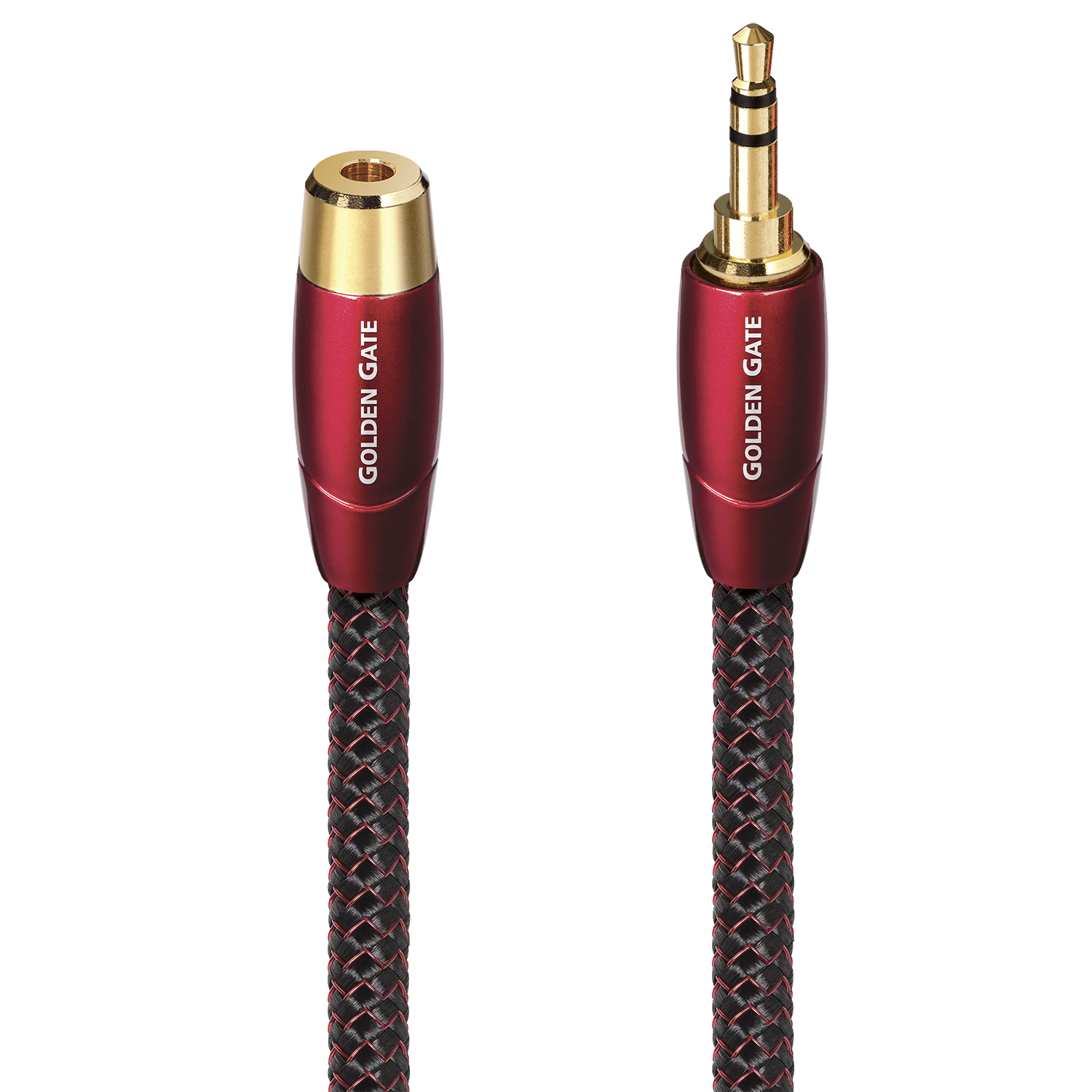 AudioQuest Golden Gate 3.5mm Aux Extension Cable – Male to Female Stereo Interconnect