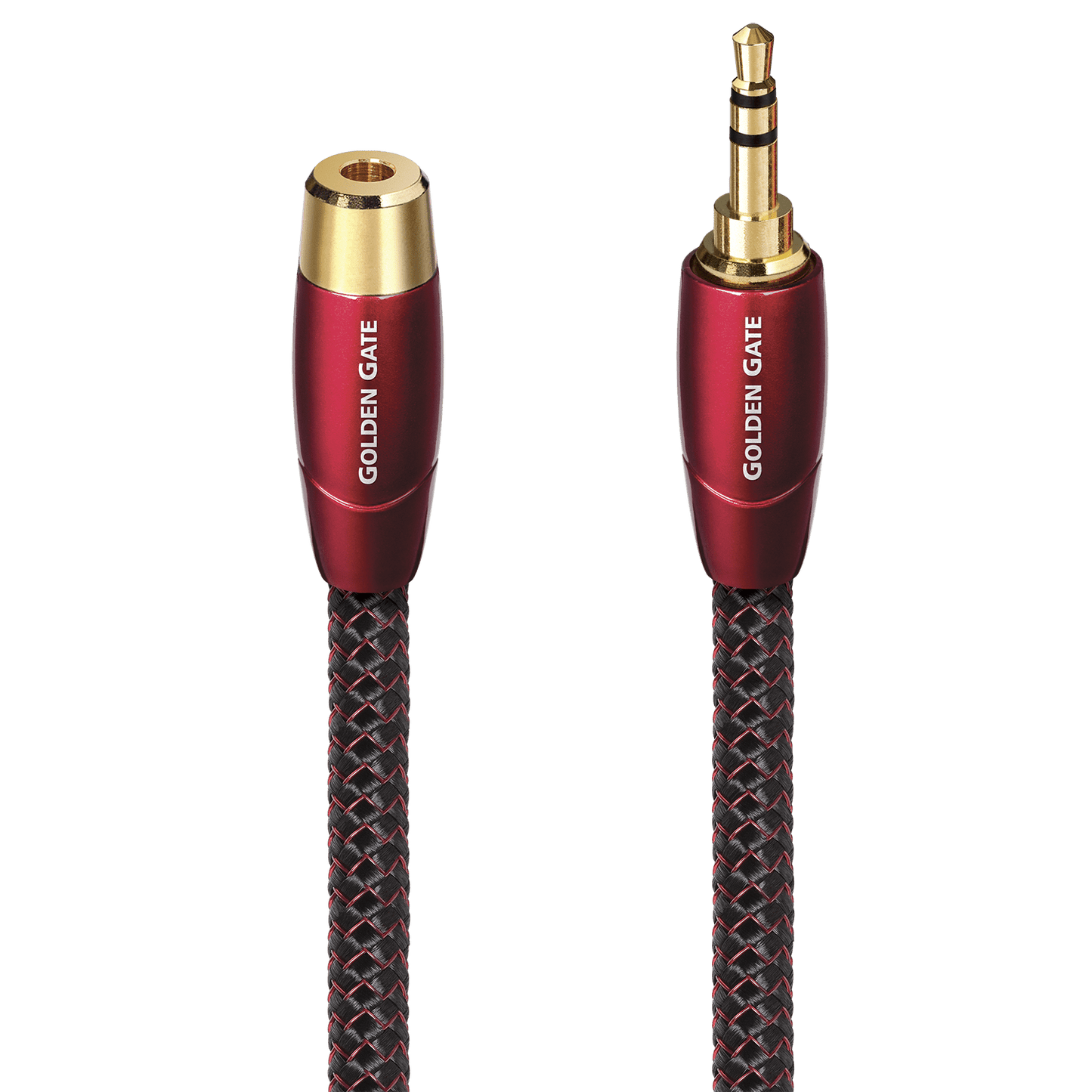AudioQuest Golden Gate 3.5mm Aux Extension Cable – Male to Female Stereo Interconnect