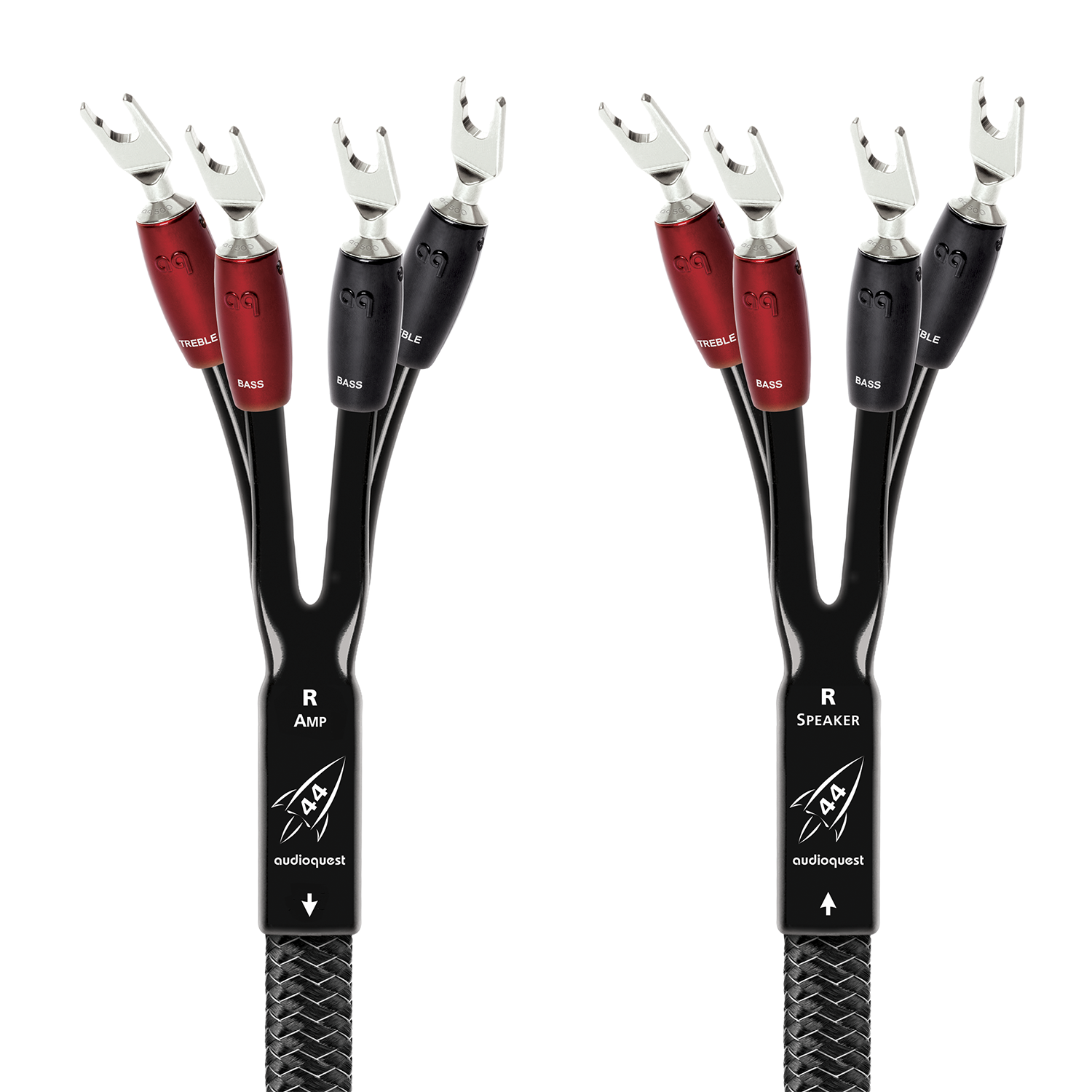 AudioQuest Rocket 44 Single BiAmp Speaker Cable w/ SureGrip 500 Connectors