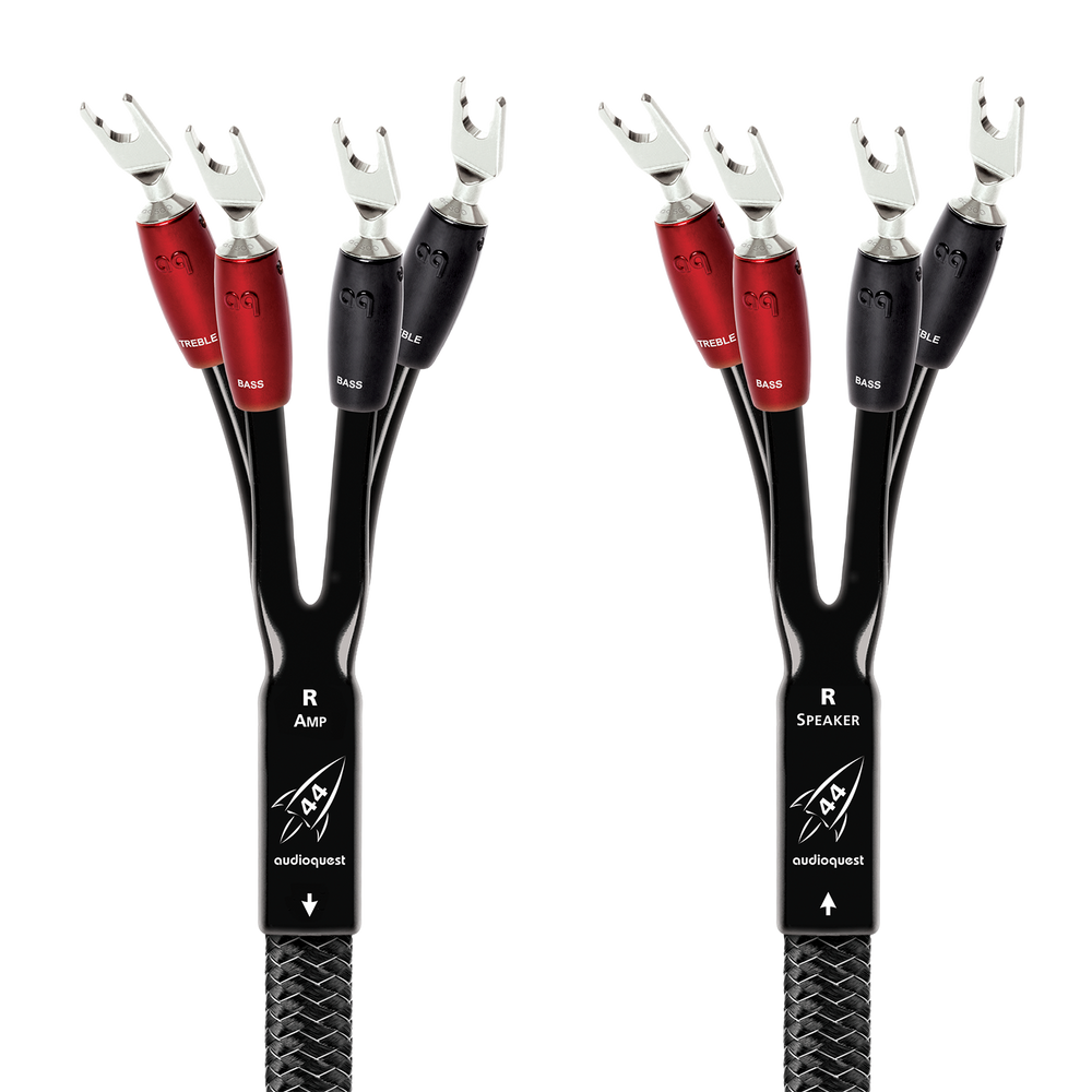 AudioQuest Rocket 44 Single BiAmp Speaker Cable w/ SureGrip 500 Connectors