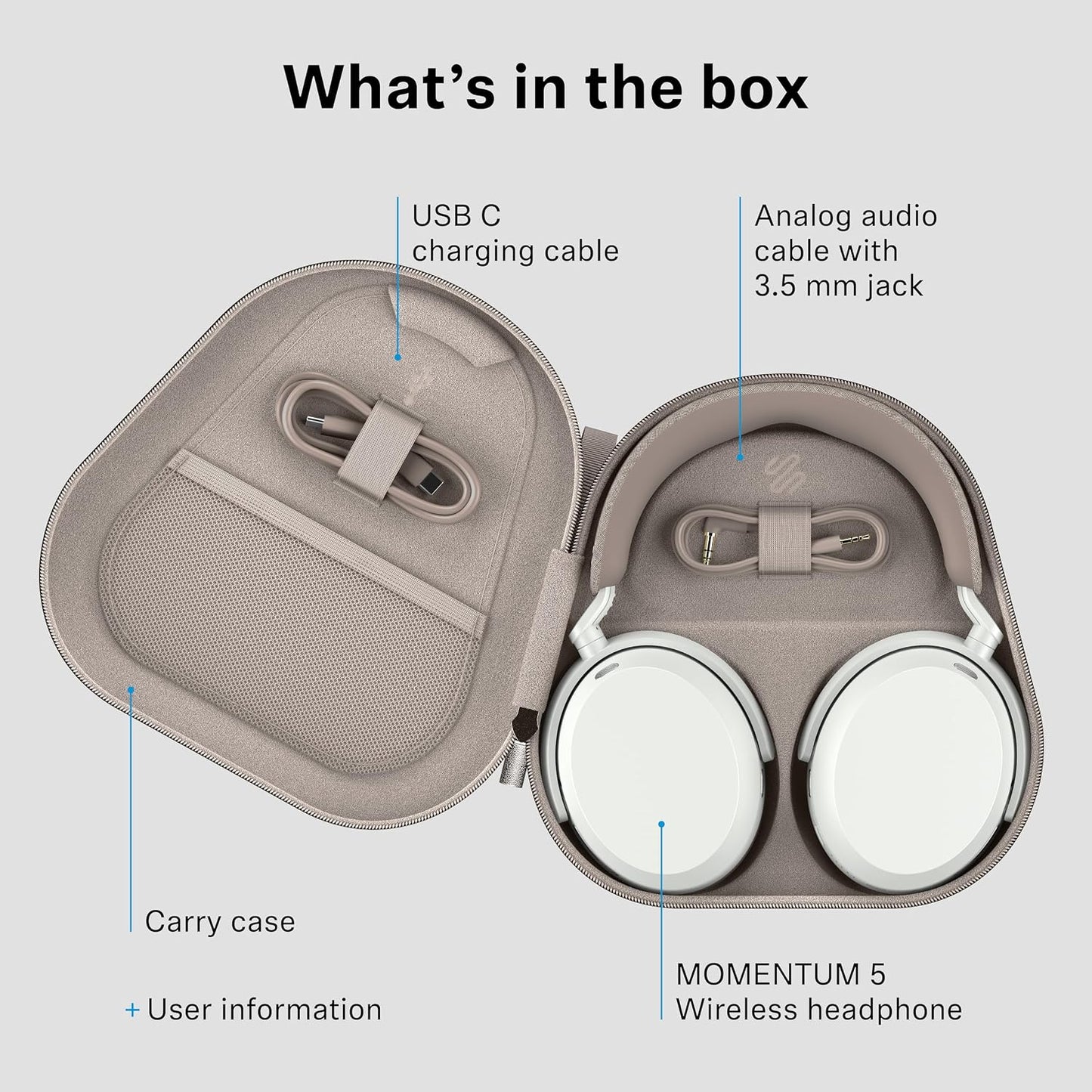 Sennheiser Momentum 5 Wireless Bluetooth Headphones