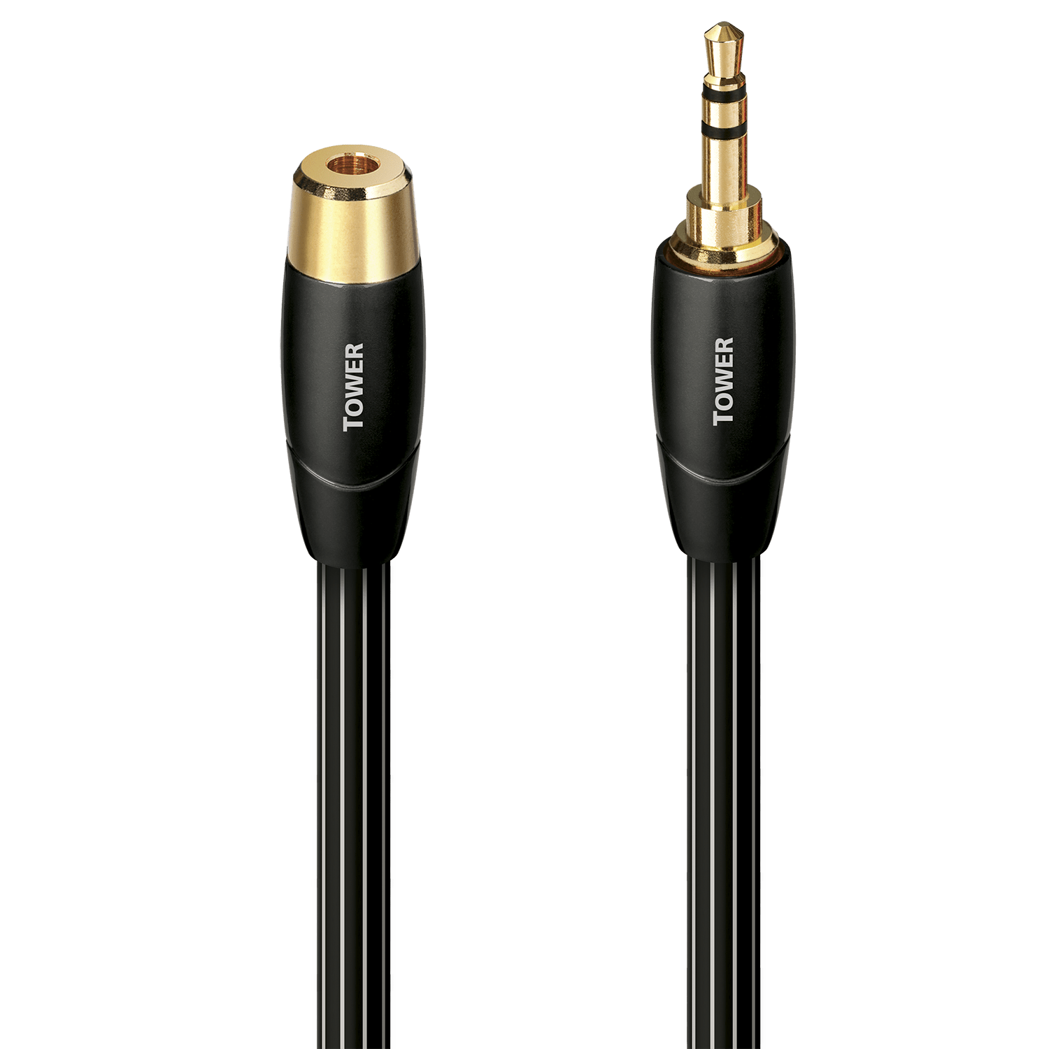 AudioQuest Tower 3.5mm Aux Extension Cable – Male to Female Stereo Interconnect