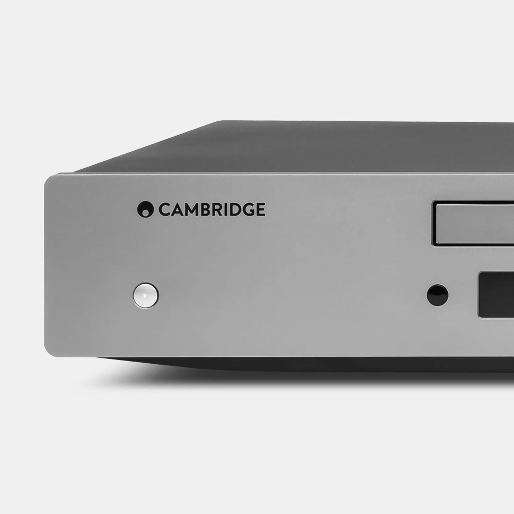 Silver Cambridge Audio AXC35 CD Player on a white background - HiFi Centre.