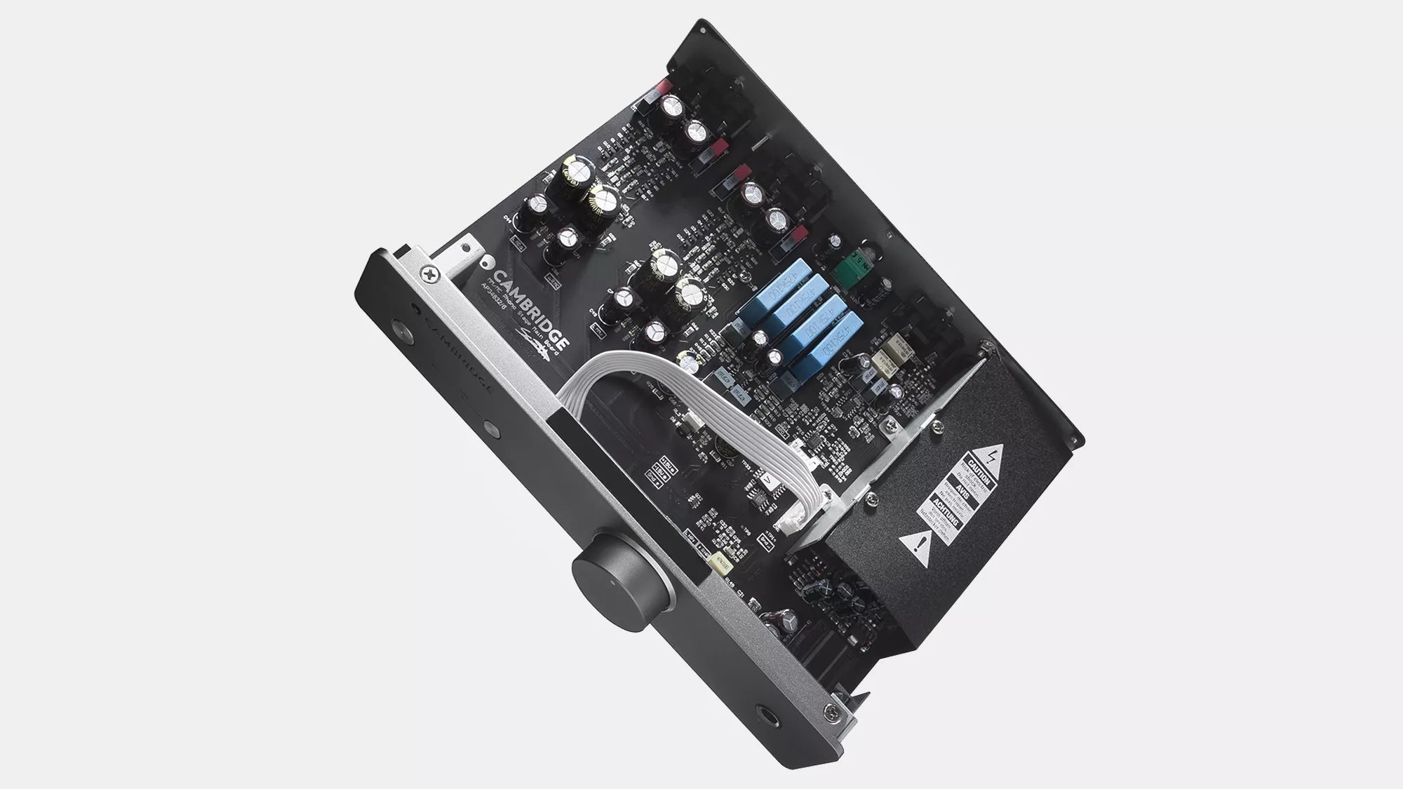 Cambridge Audio DUO MM/MC Phono Stage interface card on a white background