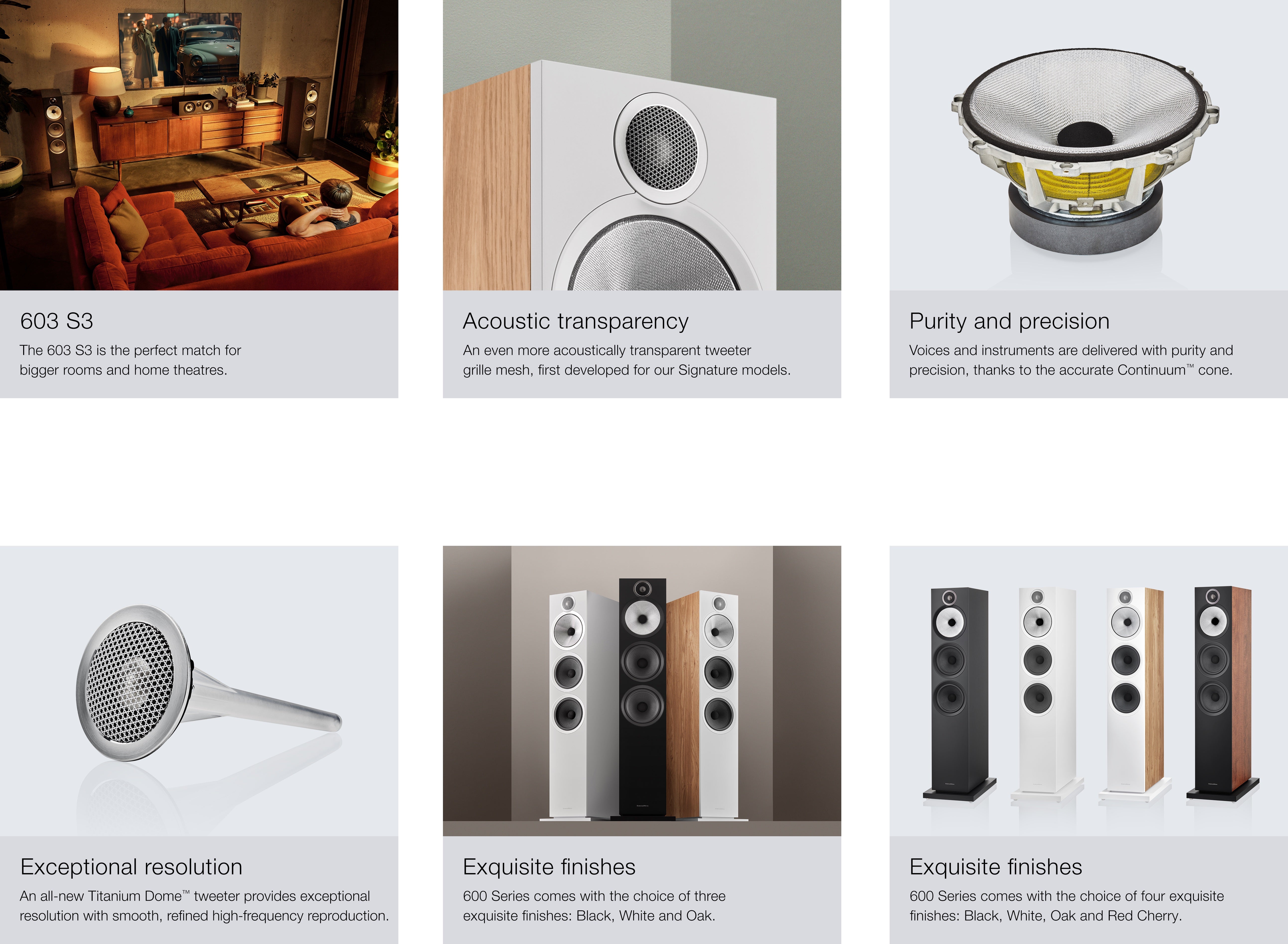 Product benefits of B&W 603 S3 Floor Standing Speaker