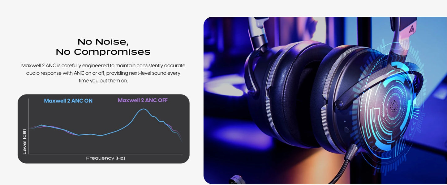 Audeze Maxwell 2 ANC Wireless Gaming Headphones