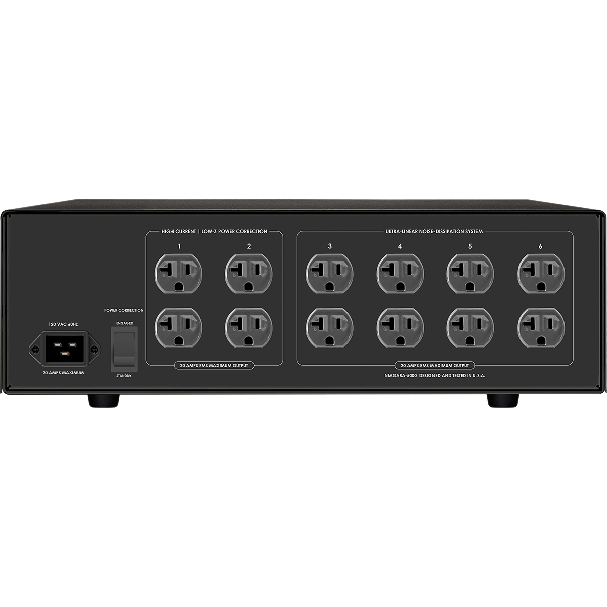 AudioQuest Niagara 5000 12-Outlet Power Conditioner w/ Linear Noise-Dissipation & Non-Sacrificial Surge Protection