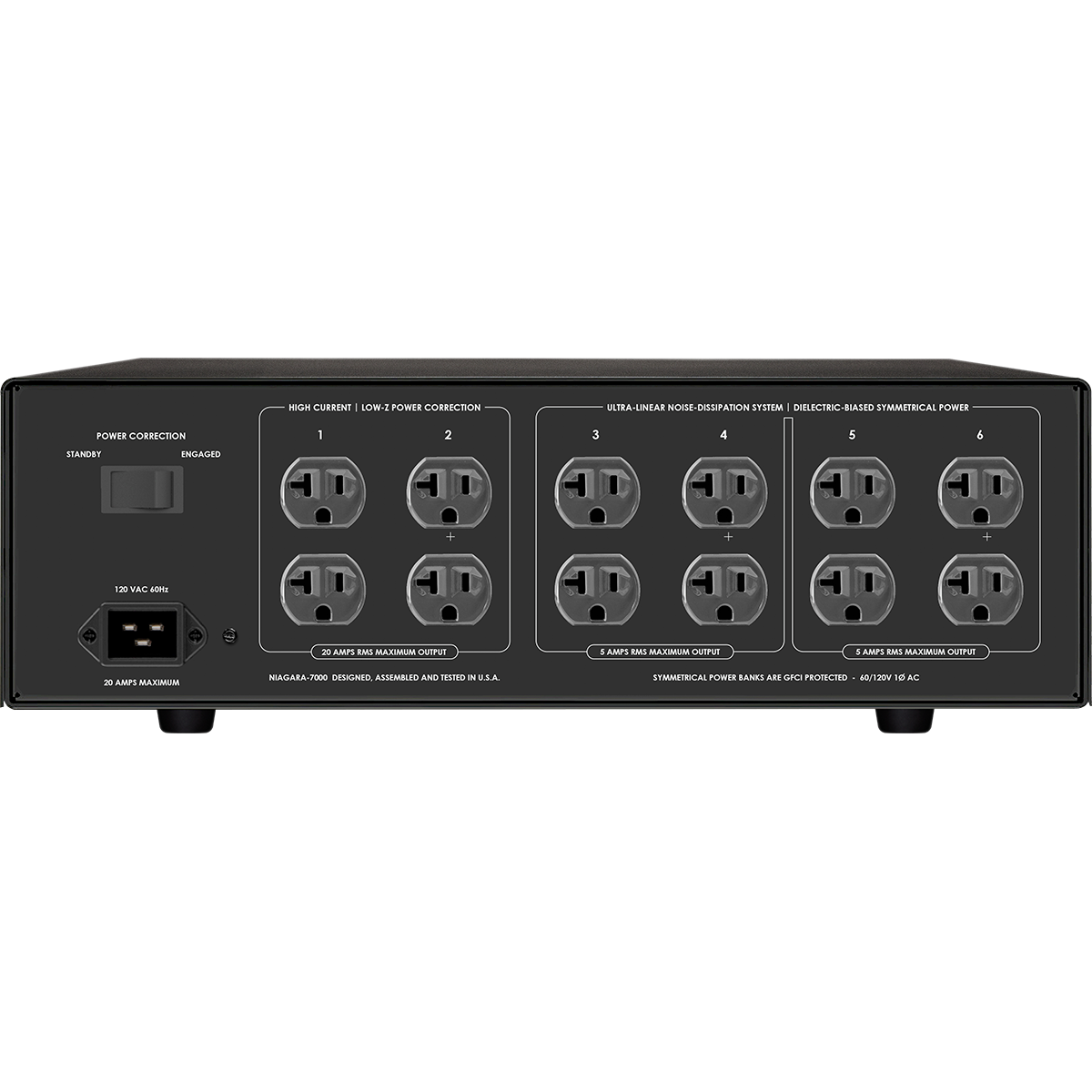 AudioQuest Niagara 7000 12-Outlet Power Conditioner w/ Linear Noise-Dissipation & Non-Sacrificial Surge Protection